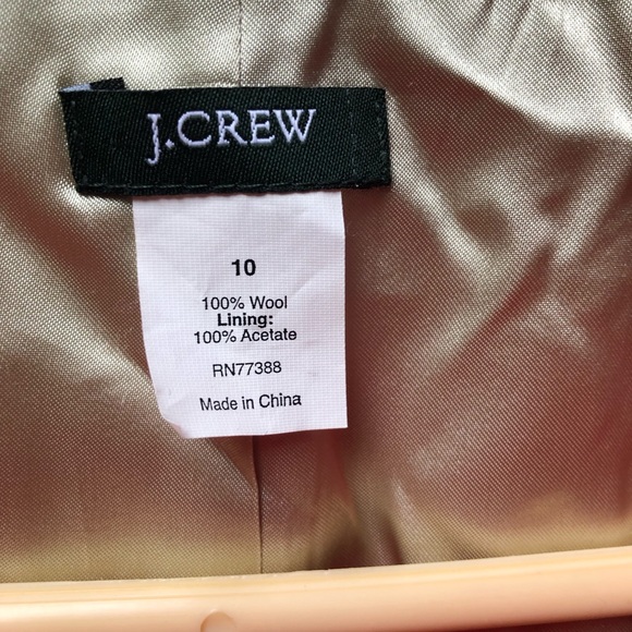 Women’s J. Crew Wool Pea Coat Size 10! 🍉 - Picture 8 of 9